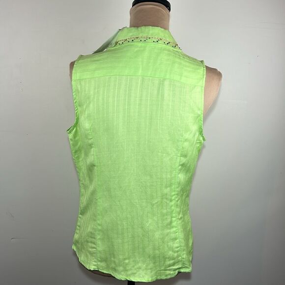 NWT Dina K button down tank top size small - Picture 4 of 9